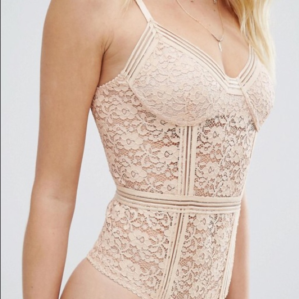 Stretch Lace body suit.